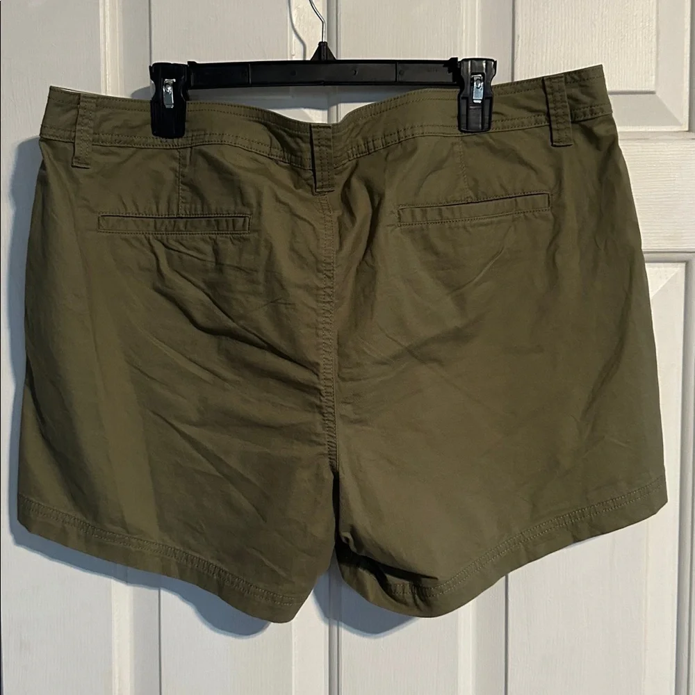 NWT Natural Reflections green shorts size 18W women’s
